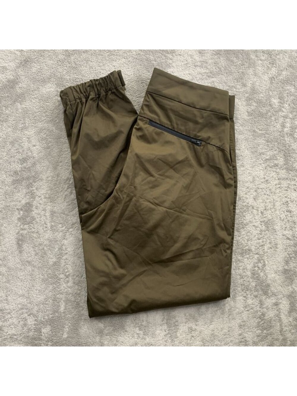 Athleta Radiant Joggers Womens 6 Green Pockets Polyester Casual Tapered Pants
